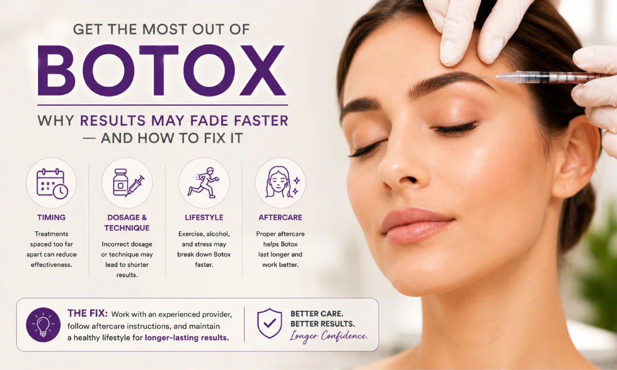 Botox injection for wrinkle reduction